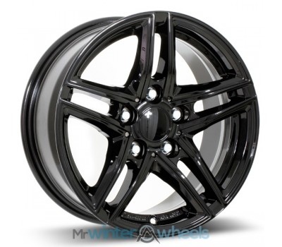 Black Alloy Winter Wheels and Tyres